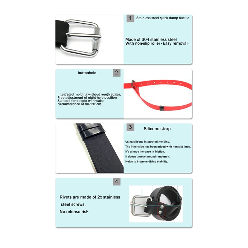 HOES-Weight Belt Waist Weight  - Fishing Belt ulasan dan harga