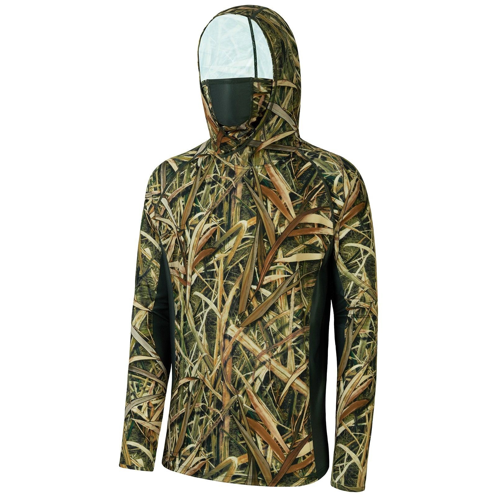 Outdoor Men 3D Leaf Camo Print - Fishing Mask Sun Protection ulasan dan harga